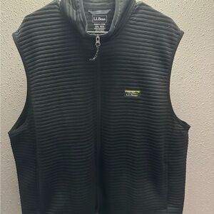 L.L. Bean Black Ribbed Vest